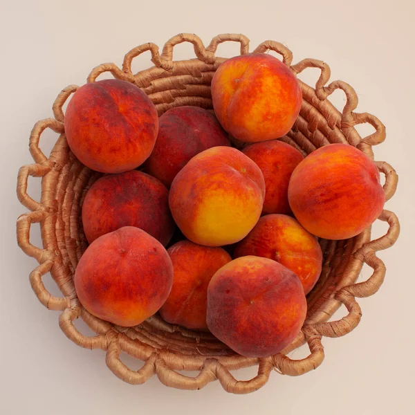 juicy peach, fresh urage 2022. grown in Ukraine