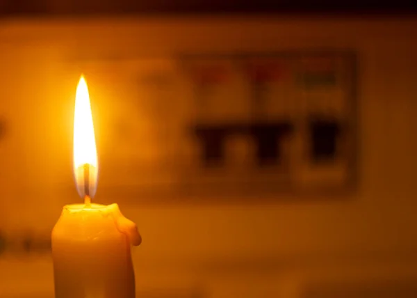 candle and electrical switches, electricity cut-off