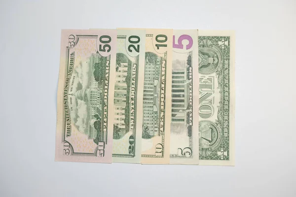 Banconote Diversi Tagli Contante Dolor — Foto Stock