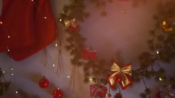 Національна Джорджія Аджарія Хачапурі Різдвяним Столом — стокове відео