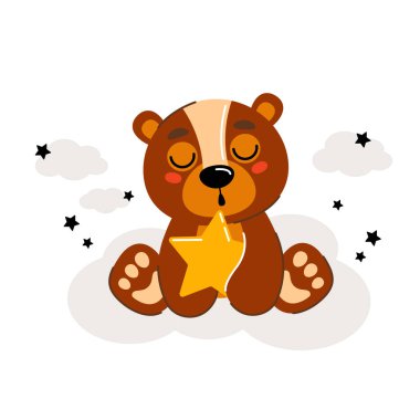 Bulutta oturan sevimli küçük hayvanlar.