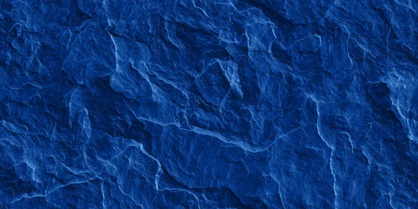 Seamless Dark Royal Blue Slate Slab Rock Face Background Texture — Zdjęcie stockowe