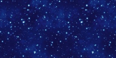 Kusursuz uzay arkaplan dokusu. Gece gökyüzü duvar kağıdı ya da fon kağıdındaki mavi gökyüzü yıldızları ve nebulası. Yüksek çözünürlüklü astroloji ya da astronomi modeli. 3B görüntüleme