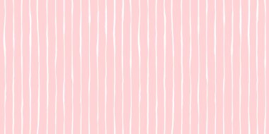 Kusursuz, oynak, açık renkli, pastel, pembe, ince çizgili kumaş desenli. Sevimli soyut geometrik zayıf dikey çizgi arkaplan dokusu. Kızların doğum günü, bebek partisi ya da bebek odası duvar kağıdı tasarımı