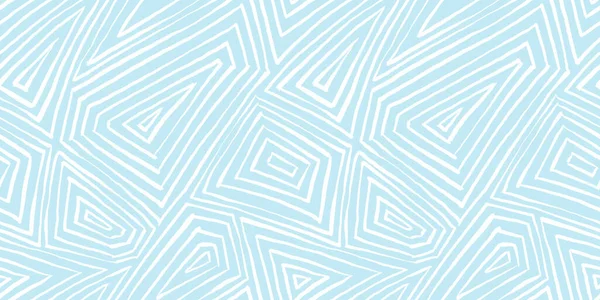 Бесшовный Игривый Ручной Рисунок Светло Голубой Абстрактной Геометрической Полосы Симпатичные — стоковое фото
