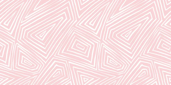 Płynny Zabawny Ręcznie Rysowane Lekki Różowy Abstrakcyjny Geometryczny Wzór Pasek — Zdjęcie stockowe