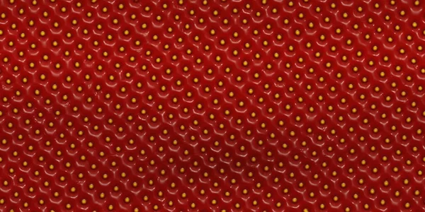 Zökkenőmentes Közelsége Eper Bőr Felületi Textúra Élénk Piros Gyümölcs Csempe — Stock Fotó
