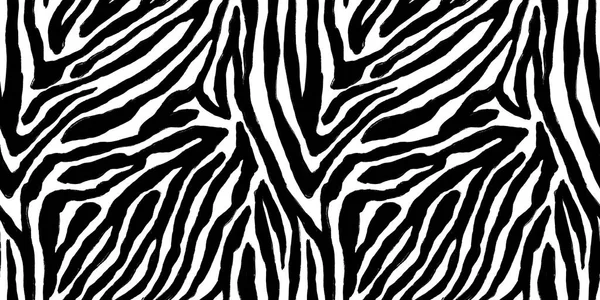 Kusursuz Boyası Zebra Derisi Deseni Siyah Beyaz Portatif Afrika Safari — Stok fotoğraf