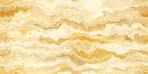 Seamless abstract golden yellow and orange beach or desert sand dunes landscape painting background texture. Tileable hand painted rolling hills or mountains silhouette contemporary art pattern