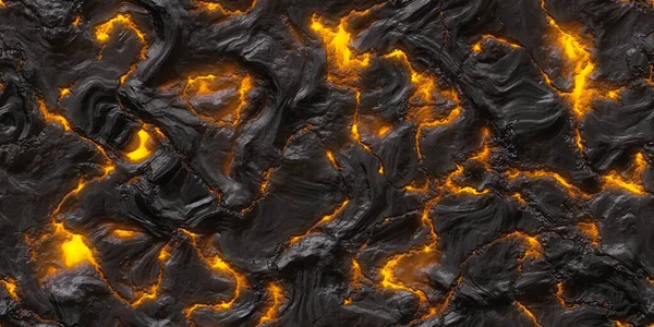 Lava Fundida Sem Costura Textura Fundo Rocha Vulcânica Derretida Magma — Fotografia de Stock