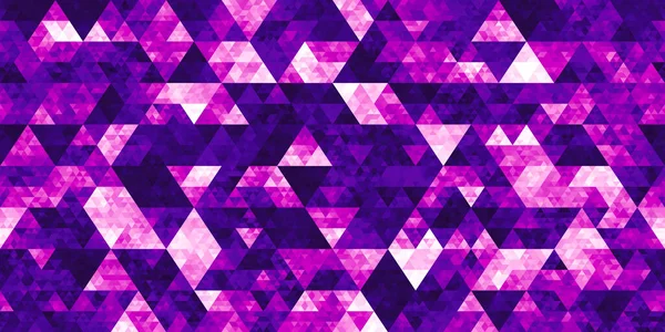 抽象的な幾何学的なピンクと紫の三角形の背景パターン 現代のタイル張りの低ポリ三角形のピクセルモザイクのテクスチャ ヒップスターヴィンテージ壁紙 またはウェブサイトの背景 — ストック写真