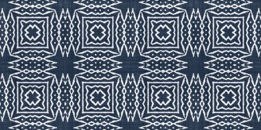 pürüzsüz kabile etnik indigo mavi batik yüzey deseni, iç dekorasyon ve moda için çağdaş, soyut, soyut geometrik Shibori tekstili..
