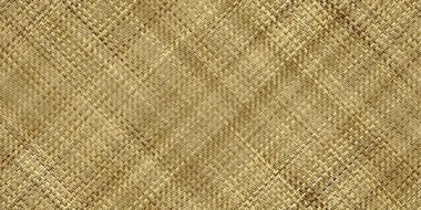 Kusursuz, gerçekçi bambu sepet dokuma kalıbı. Moda veya iç tasarım için altın hasır hasır örgü veya yama kumaş tekstil dokusudur. 8K yüksek çözünürlüklü 3D görüntüleme. 