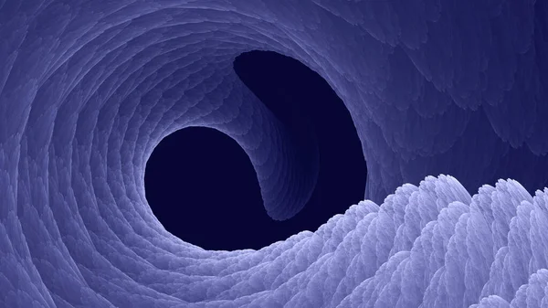 Mycket Peri Organiska Fluffig Spiral Virvel Fractal Bakgrund — Stockfoto