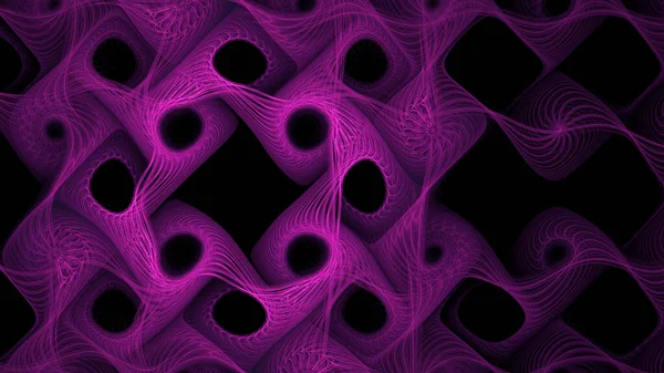 天鹅绒紫色抽象分形纹背景 — 图库照片