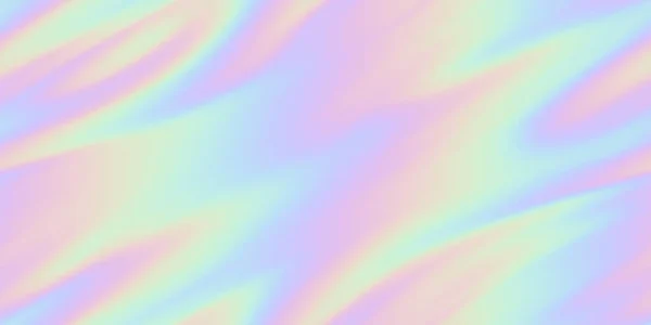 Seamless Trendy Iridescent Rainbow Foil Texture Soft Holographic Pastel Unicorn — Stock Photo, Image