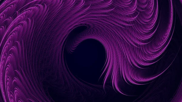 Samt Violet String Swirls Abstrakter Fraktaler Hintergrund — Stockfoto