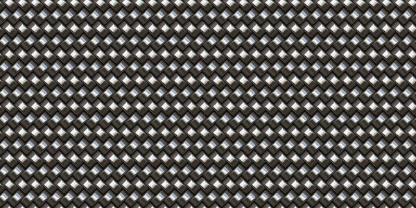 Naadloos Staal Wicker Weven Achtergrond Oppervlak Patroon Tileable Realistische Luxe — Stockfoto
