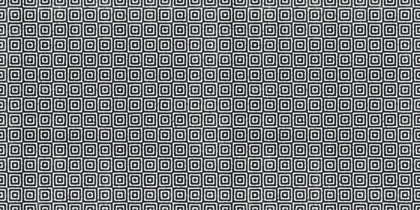 Naadloze Moderne Geometrische Concentrische Vierkanten Batik Oppervlak Patroon Ontwerp Zwart — Stockfoto