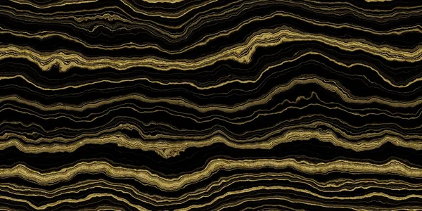 Bezešvé Černé Mramorové Achátové Textury Zlatem Pokrytými Žilami Tileable Luxus — Stock fotografie