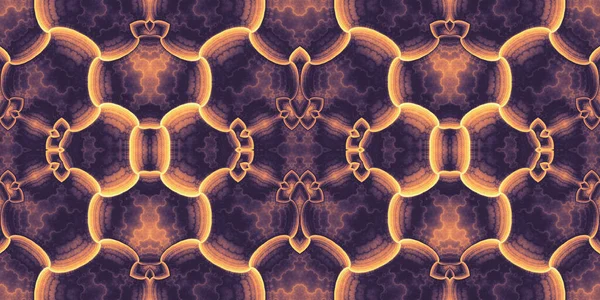 Ornate baroque kaleidoscope fractal lace seamless modern maximalist decadent motif in trendy earth tones. Modern contemporary textile design. 8K high resolution 3D rendering.