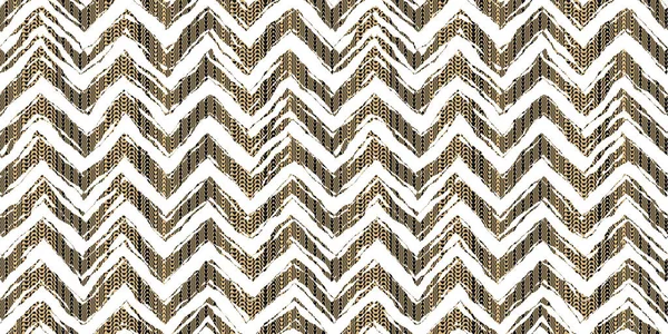 Naadloze Kintsugi Patchwork Chevron Geometrische Tribale Motief Goud Zwart Wit — Stockfoto