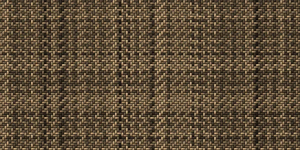 Απρόσκοπτη Ρεαλιστική Μπαμπού Καλάθι Ύφανση Επαναλαμβανόμενο Μοτίβο Σκούρο Καφέ Ξύλινο — Φωτογραφία Αρχείου