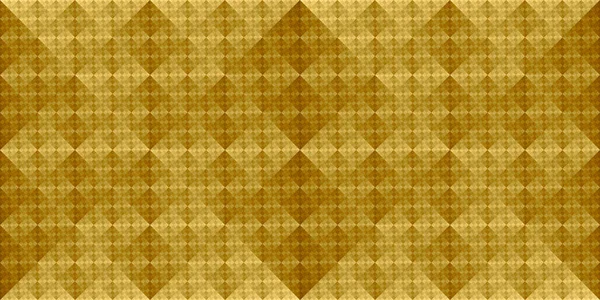 Seamless gold foil geometric diamonds mosaic motif background texture. Modern luxury wall or floor tiles abstract gilded age wallpaper. Golden Christmas wrapping paper repeat pattern. 3D rendering