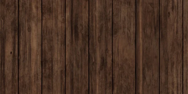 Seamless Rustic Redwood Planks Background Texture Tileable Stained Dark Brown — Stock Photo, Image