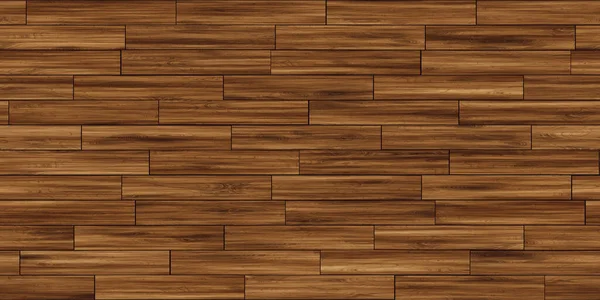 シームレスな古典的な寄木細工の木の床の背景テクスチャ テーブル状に染色された濃い茶色のレッドウッド オークまたは松の広葉樹の水平方向の板はパターンを繰り返します 木製のラミネートまたはリノリウムタイル 3Dレンダリング — ストック写真