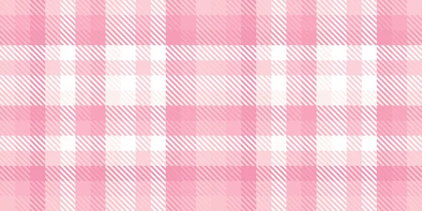 Seamless Bermain Cahaya Pastel Pink Gingham Plaid Kain Pola Tekstur — Stok Foto