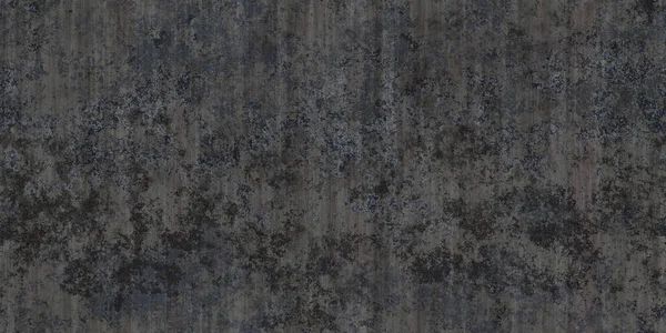 Naadloze Oude Versleten Verroest Donker Grijs Metaal Patina Achtergrond Textuur — Stockfoto