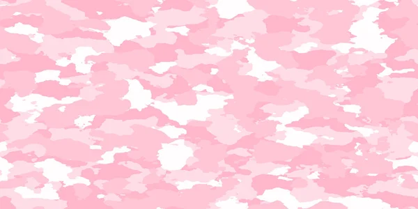 Motif Sans Couture Tissu Camouflage Rose Pastel Clair Blanc Mignon — Photo