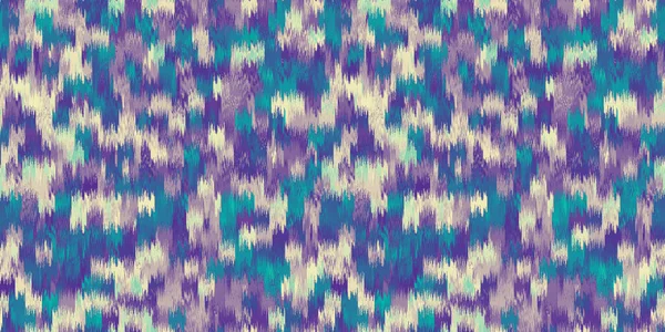 Nahtlose Vintage Lavendel Und Kristallblaue Ikat Patchwork Quadrate Muster Oberflächengestaltung — Stockfoto