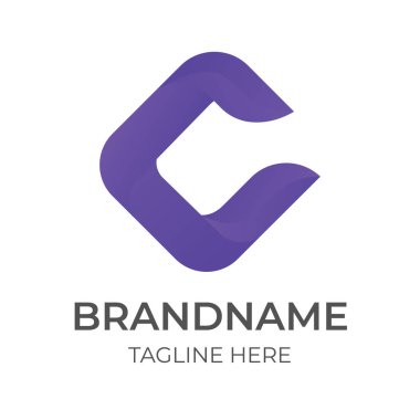 Modern Harf C Logo Simgesi