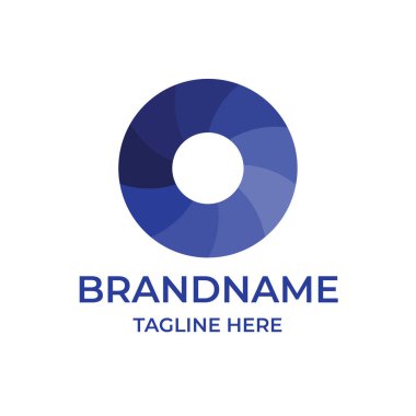 Mavi Çember Yaratıcı Logo Simgesi