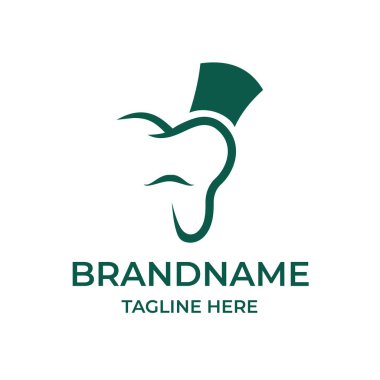 Yeşil Diş Bakımı Modern Logo Simgesi