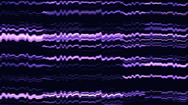 Teknik arıza efektli bilgisayar ekranı. Televizyonun görüntü gönderme hatası. Renkli ses bozma çizgileri olan soyut dijital arkaplan. 3B görüntüleme.