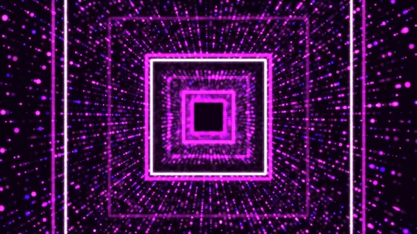 Abstract Sci Pink Tunnel Wormhole Absorbs Cyberspace Portal Futuristic Fantasy — Stock Photo, Image