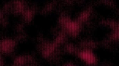 Digital database cyberspace. Decoding algorithms hacked software. Cyber security with moving red particles. Big data visualization. 3d rendering.