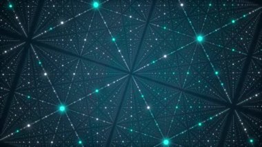 Uzay fütüristik arka planı. Galakside hareket eden parçacıklarla ağ bağlantısı siber uzayı. Büyük veri görselleştirmesi. Soyut siber güvenlik geçmişi. 3B görüntüleme.