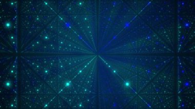 Uzay fütüristik arka planı. Galakside hareket eden parçacıklarla ağ bağlantısı siber uzayı. Büyük veri görselleştirmesi. Soyut siber güvenlik geçmişi. 3B görüntüleme.