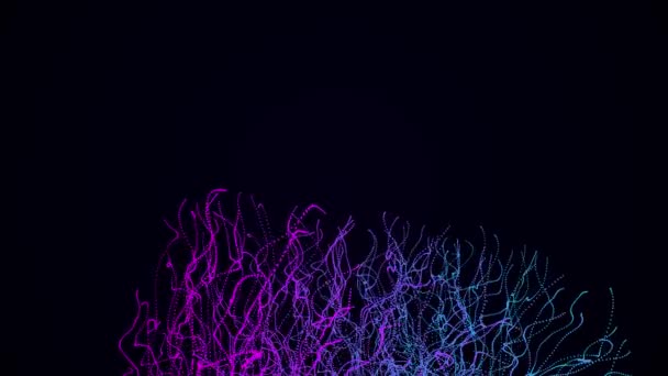 Абстрактний Гіперпіксельний Фон Рухи Великого Кіберпростору Даних Динамічний Стрибок Барвистих — стокове відео