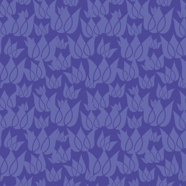 Soyut çok peri nilüfer çiçekleri dikişsiz desen