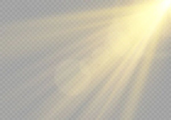 Brilhando Raios Sol Brilho Lente Desfoque Brilho Movimento Luz Solar — Vetor de Stock