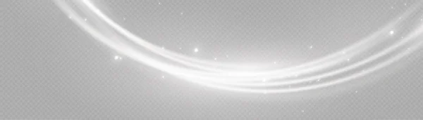 Magická Bílá Vlna Hvězdného Prachu Krásná Třpytivá Světlá Rozmazaná Stezka — Stockový vektor