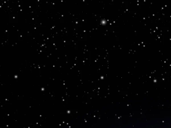 Cielo Estrellado Nocturno Con Estrellas Luz Brillante Estrellas Galaxias Espacio — Vector de stock