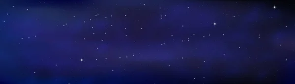 Noche Brillante Cielo Estrellado Fondo Espacial Azul Con Estrellas Cosmos — Archivo Imágenes Vectoriales