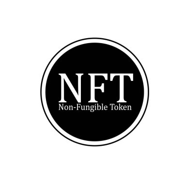 NFT renk çizgisi simgesi. Kripto ya da logo sembolü. Dijital karşılanamayan sembol konsepti. Düzenlenebilir felçli NFT karşılanamaz Token simgesi. Blockchain, bitcoin, coin, defi. Vektör