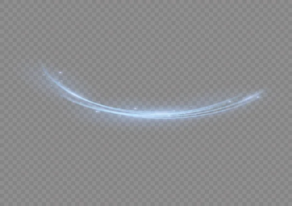Magie Étoile Vague Bleue Belle Lumière Scintillante Flou Sentier Effet — Image vectorielle